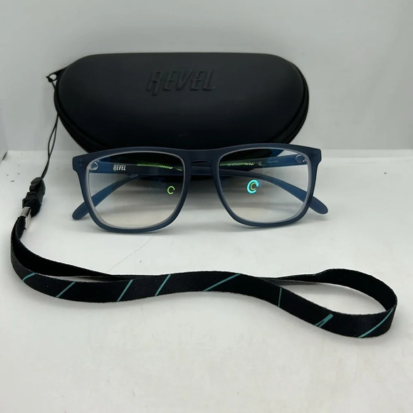 Revel Glide Men 35-002621 Eyeglasses Frames RXable Blue NWOT - Picture 12 of 13